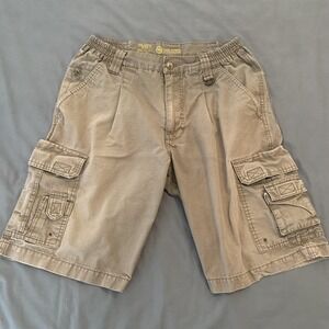 Task‎ Force Cargo Shorts Mens Large W33 Ripstop Utility Pockets Outdoor Hiking